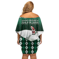 Golf Christmas Off Shoulder Short Dress Driving Home Fooore Xmas - Wonder Print Shop