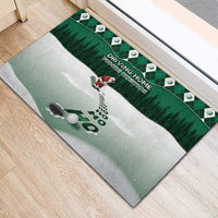 Golf Christmas Rubber Doormat Driving Home Fooore Xmas - Wonder Print Shop