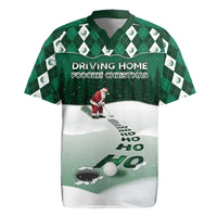 Golf Christmas Rugby Jersey Driving Home Fooore Xmas - Wonder Print Shop