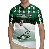 Golf Christmas Rugby Jersey Driving Home Fooore Xmas - Wonder Print Shop
