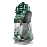Golf Christmas Sleeveless Hoodie Driving Home Fooore Xmas - Wonder Print Shop