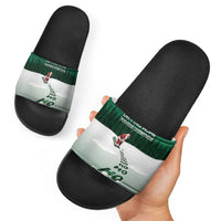 Golf Christmas Slide Sandals Driving Home Fooore Xmas - Wonder Print Shop