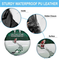 Golf Christmas Spare Tire Cover Driving Home Fooore Xmas - Wonder Print Shop