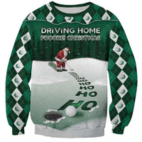 Golf Christmas Sweatshirt Driving Home Fooore Xmas - Wonder Print Shop