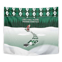 Golf Christmas Tapestry Driving Home Fooore Xmas - Wonder Print Shop