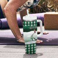 Golf Christmas Tumbler With Handle Driving Home Fooore Xmas - Wonder Print Shop