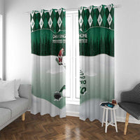 Golf Christmas Window Curtain Driving Home Fooore Xmas - Wonder Print Shop