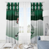 Golf Christmas Window Curtain Driving Home Fooore Xmas - Wonder Print Shop