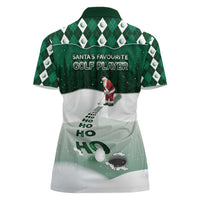 Golf Christmas Women Polo Shirt Driving Home Fooore Xmas - Wonder Print Shop