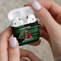 Bigfoot Christmas AirPods Case Squatching Through The Snow - Wonder Print Shop