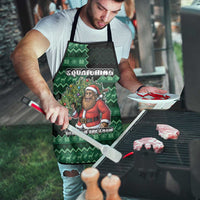 Bigfoot Christmas Apron Squatching Through The Snow - Wonder Print Shop