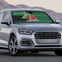 Bigfoot Christmas Auto Sun Shade Squatching Through The Snow - Wonder Print Shop