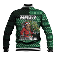 Bigfoot Christmas Baseball Jacket Squatching Through The Snow - Wonder Print Shop