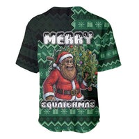 Bigfoot Christmas Baseball Jersey Squatching Through The Snow - Wonder Print Shop