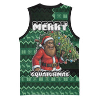 Bigfoot Christmas Basketball Jersey Squatching Through The Snow - Wonder Print Shop