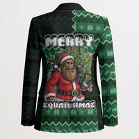 Bigfoot Christmas Blazer Squatching Through The Snow - Wonder Print Shop