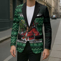 Bigfoot Christmas Blazer Squatching Through The Snow - Wonder Print Shop