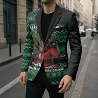 Bigfoot Christmas Blazer Squatching Through The Snow - Wonder Print Shop