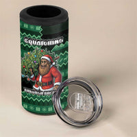 Bigfoot Christmas 4 in 1 Can Cooler Tumbler Squatching Through The Snow - Wonder Print Shop