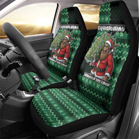 Bigfoot Christmas Car Seat Cover Squatching Through The Snow - Wonder Print Shop