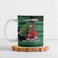 Bigfoot Christmas Ceramic Mug Squatching Through The Snow - Wonder Print Shop