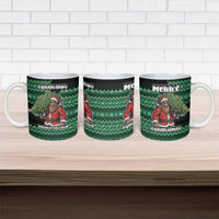 Bigfoot Christmas Ceramic Mug Squatching Through The Snow - Wonder Print Shop