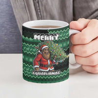 Bigfoot Christmas Ceramic Mug Squatching Through The Snow - Wonder Print Shop