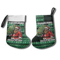 Bigfoot Christmas Stocking Squatching Through The Snow - Wonder Print Shop