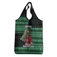 Bigfoot Christmas Grocery Bag Squatching Through The Snow - Wonder Print Shop