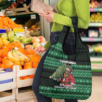 Bigfoot Christmas Grocery Bag Squatching Through The Snow - Wonder Print Shop