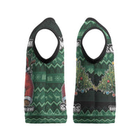 Bigfoot Christmas Knitted V-Neck Vest Squatching Through The Snow - Wonder Print Shop