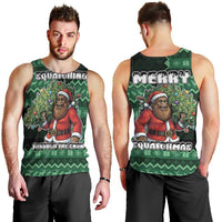 Bigfoot Christmas Men Tank Top Squatching Through The Snow - Wonder Print Shop