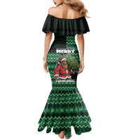 Bigfoot Christmas Mermaid Dress Squatching Through The Snow - Wonder Print Shop