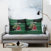 Bigfoot Christmas Pillow Cover Squatching Through The Snow - Wonder Print Shop
