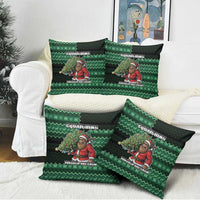 Bigfoot Christmas Pillow Cover Squatching Through The Snow - Wonder Print Shop