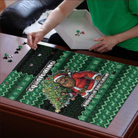 Bigfoot Christmas Puzzle Squatching Through The Snow - Wonder Print Shop