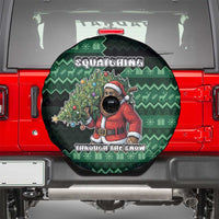 Bigfoot Christmas Spare Tire Cover Squatching Through The Snow - Wonder Print Shop