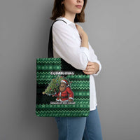 Bigfoot Christmas Tote Bag Squatching Through The Snow - Wonder Print Shop