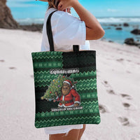 Bigfoot Christmas Tote Bag Squatching Through The Snow - Wonder Print Shop