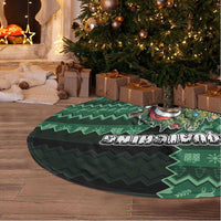 Bigfoot Christmas Tree Skirt Squatching Through The Snow - Wonder Print Shop