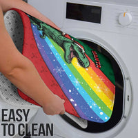 T Rex And Jesus Christmas Bathroom Set Not Today Santa - Wonder Print Shop