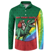 T Rex And Jesus Christmas Button Sweatshirt Not Today Santa - Wonder Print Shop