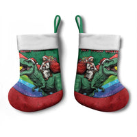T Rex And Jesus Christmas Stocking Not Today Santa - Wonder Print Shop