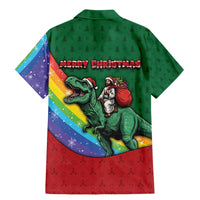 T Rex And Jesus Christmas Family Matching Mermaid Dress and Hawaiian Shirt Not Today Santa - Wonder Print Shop