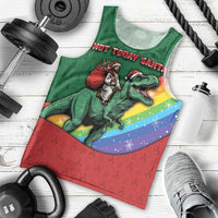 T Rex And Jesus Christmas Men Tank Top Not Today Santa - Wonder Print Shop