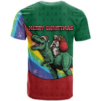 T Rex And Jesus Christmas T Shirt Not Today Santa - Wonder Print Shop