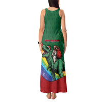 T Rex And Jesus Christmas Tank Maxi Dress Not Today Santa - Wonder Print Shop