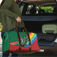 T Rex And Jesus Christmas Travel Bag Not Today Santa - Wonder Print Shop