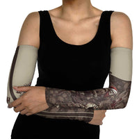 Western Yoke Arm Sleeves Skeleton Cowboy Santa On A Reindeer - Wonder Print Shop