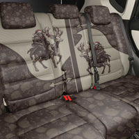 Western Yoke Back Car Seat Cover Skeleton Cowboy Santa On A Reindeer - Wonder Print Shop